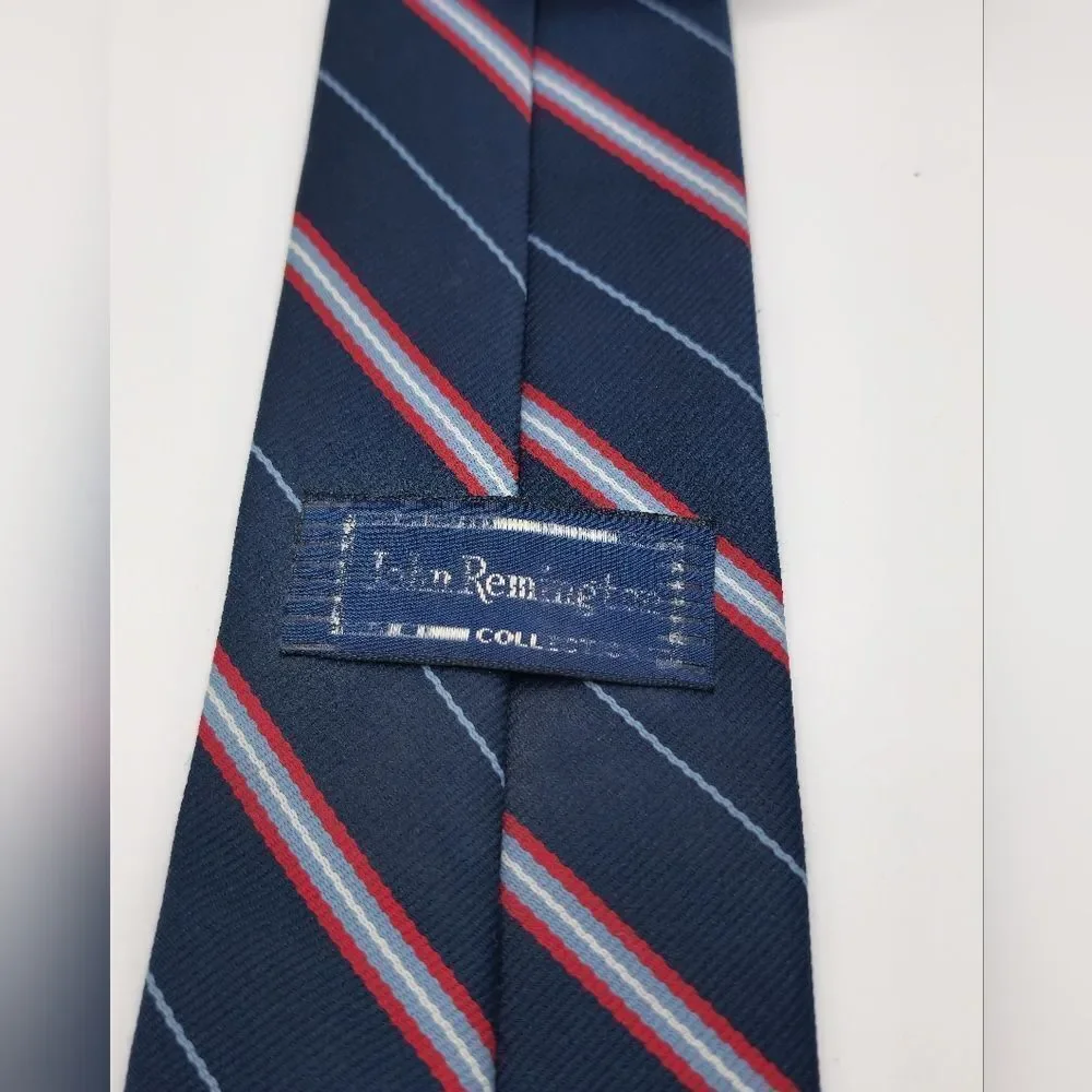 John Remington Striped Silk Tie